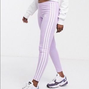 Purple Adidas Originals Legginings